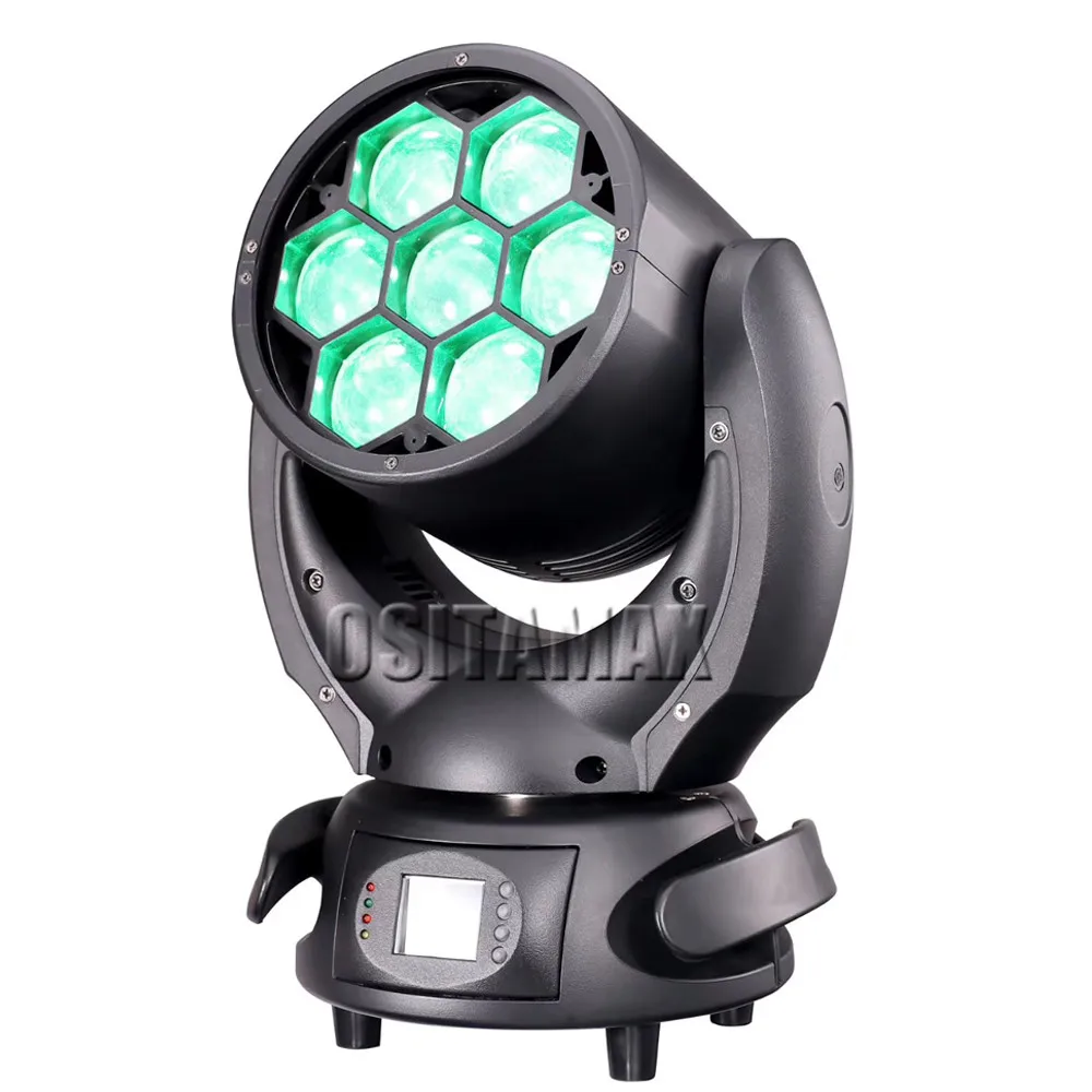 Бесплатная доставка zoom wash moving head lighting 7x40 Вт Высокая мощность dmx стирка эффект
