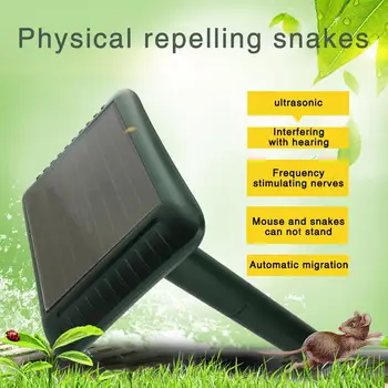 

Solar Ultrasonic Electronic Mouse Snake Repeller Outdoor Farm Motion Sensor Activated Rodent Repeller Deterrent Deveice For Pest