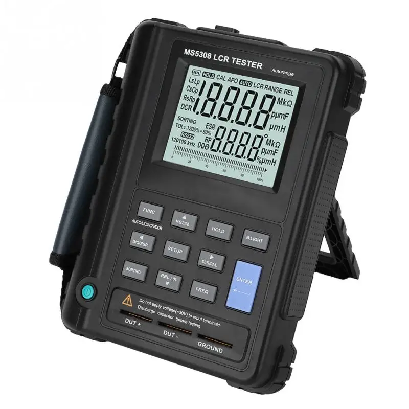 MS5308 портативный измеритель 100 кГц индуктивности Измеритель Емкости