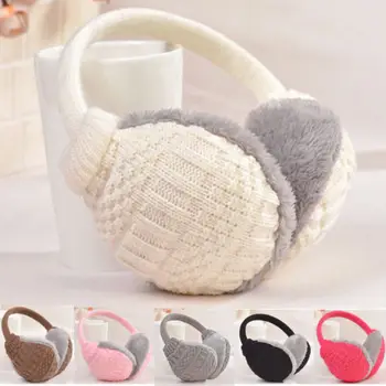 

Unisex Women Men Winter Warm Plush Knitted Earmuffs Ear Warmers Ear Pad Healthy Headband Women Girls Ear Muffs Earlap