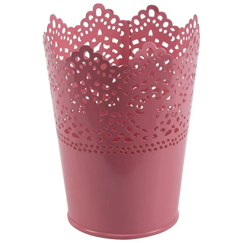 

Metal Cut Out Plant Vase Pot Pen Makeup Brush Holder Desk Tidy Organiser