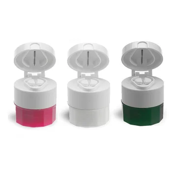 

4 In 1 Portable 4 Layer Powder Tablet Grinder Powder Tablet Cutter Divider Storage Case Pill Box Cut Medicine Crusher Splitter