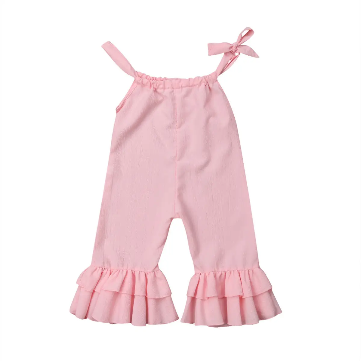 

Newborn Kids Baby Girls Romper Bell-Bottom Jumpsuit Outfits Pink Jumpsuits