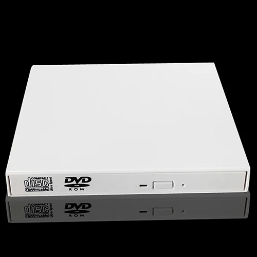  USB 2.0 External CD-Rom/CD-RW/Combo/DVD-Rom Burner Drive Writer with USB Data Cable for Laptop Note