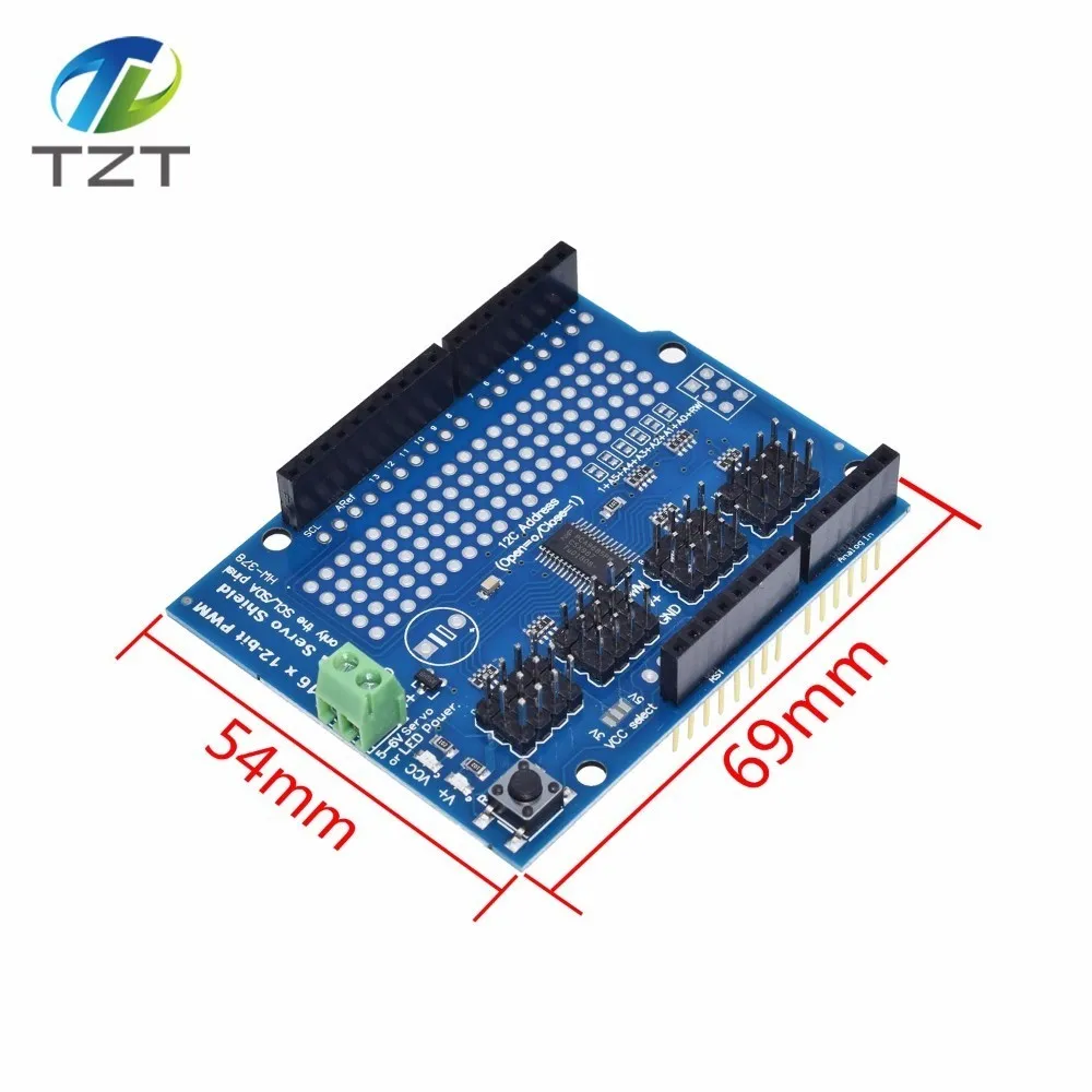 Двигатель/шаговый механизм/Серводвигатель/робот щит для Arduino I2C v2 Kit w/драйвер PWM