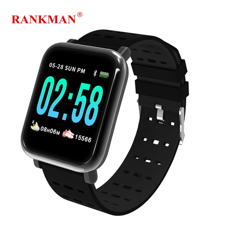 Rankman Smart Watch Bood Pressure Heart Rate Monitor Steps