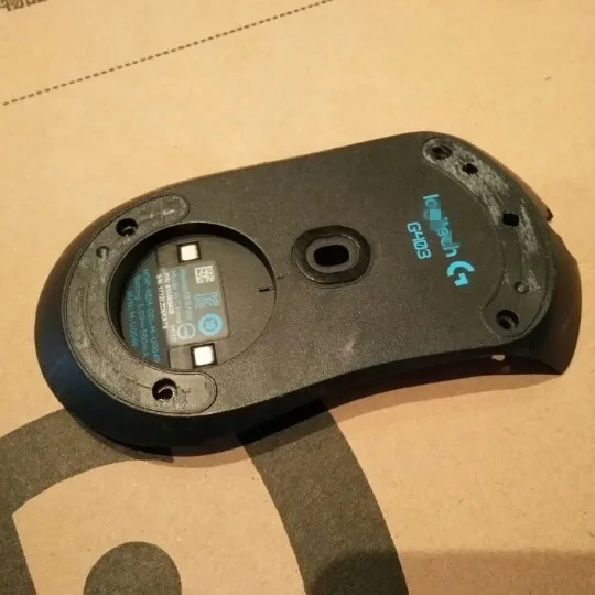 

Only 1 piece in stock original mouse bottom shell lower case for Logitech G403 Mouse