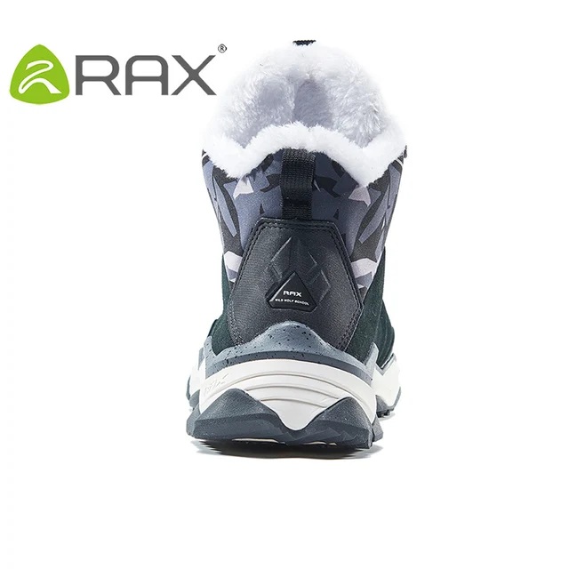 RAX Waterproof Hiking Shoes Men Winter Outdoor Sneakers for Men Snow Boots Plush Mountain Snowboots Outdoor Tourism Jogging Shoe 4