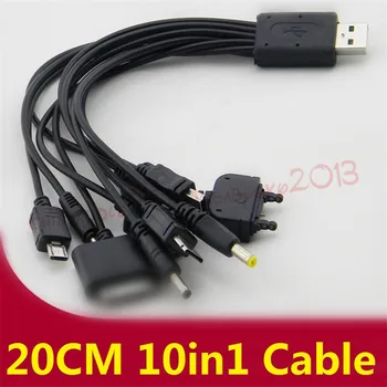 

10 in 1 Usb Charging Cable Wire Accessory Bundles for mobile phones multi charger line charger cord for samsung htc