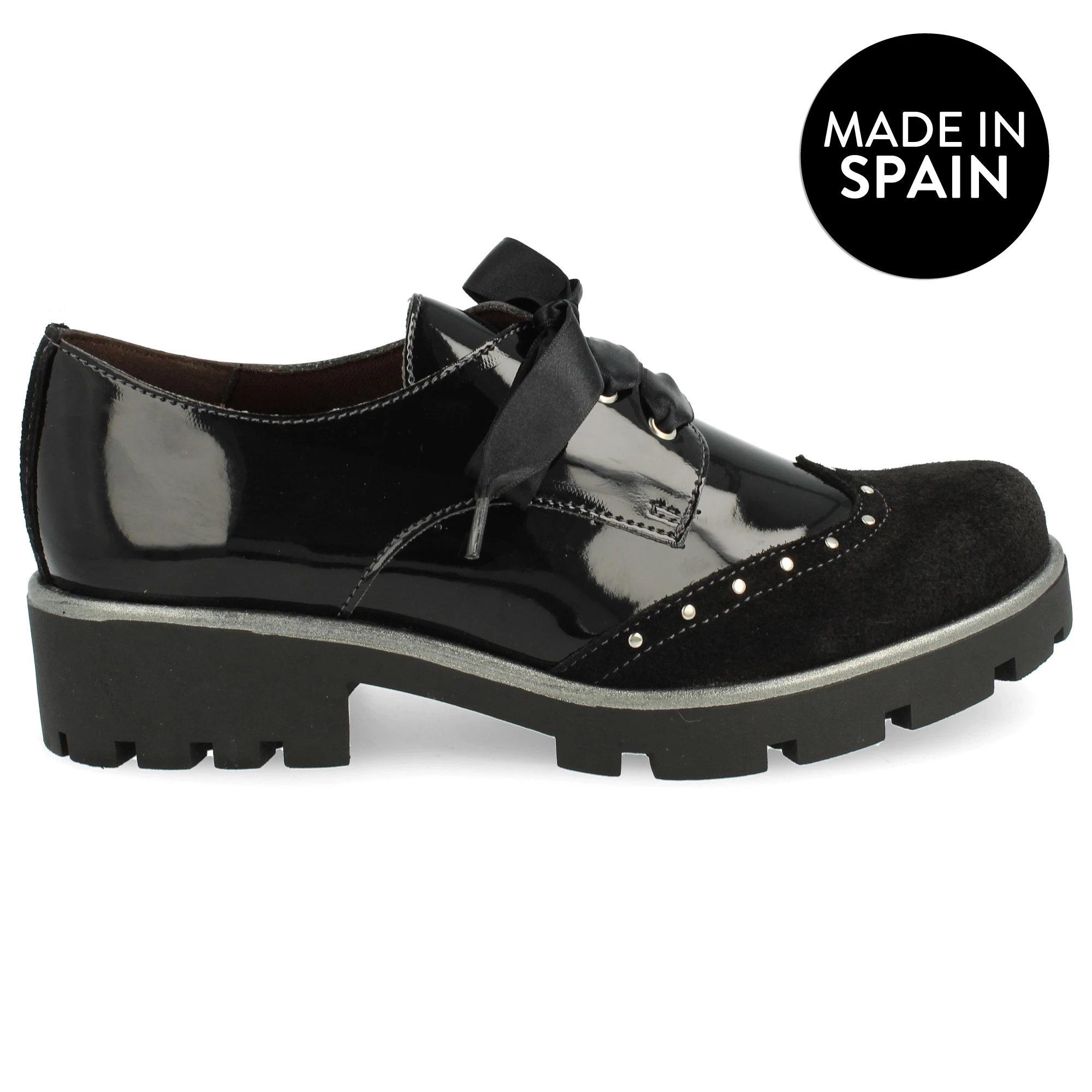 Clara Zapato cordones color Negro MUJER otoño/invierno Zapatos planos de mujer| - AliExpress