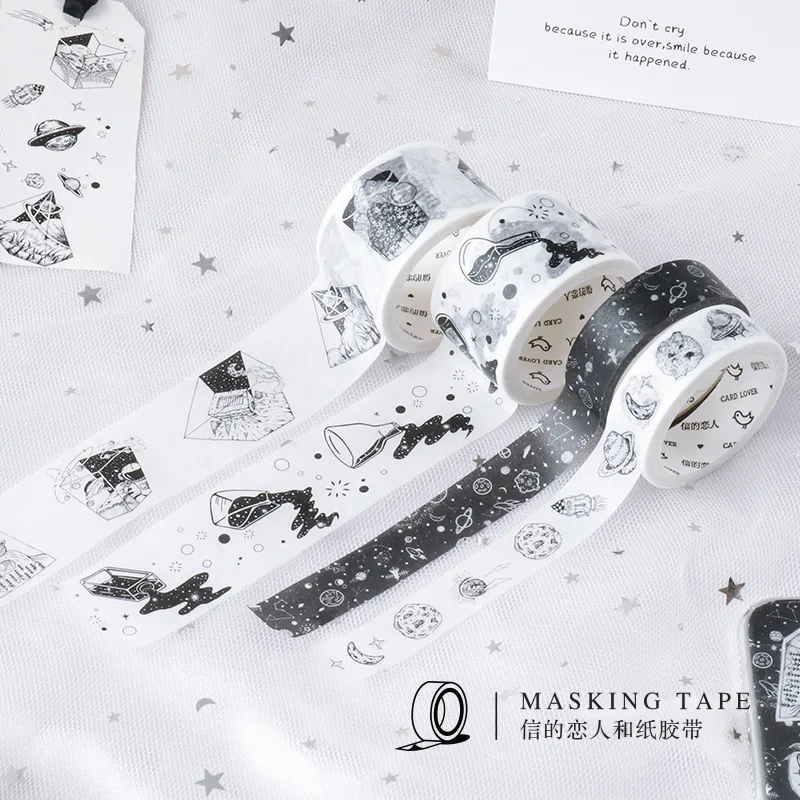 Маскировочная лента Dream Fly Вселенная космос планета Washi клейкая самодельная