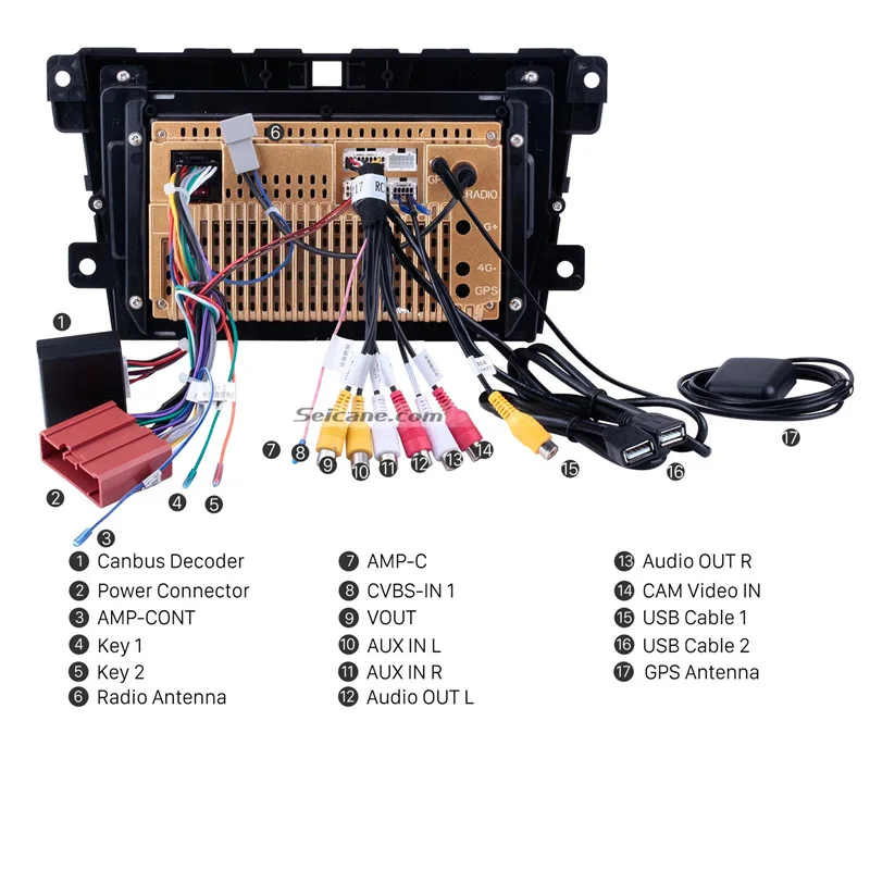 Seicane 2DIN " Android 8,1 автомобильный радиоприемник с навигацией GPS мультимедийный плеер для 2007 2008 2009 2010 2011- MAZDA CX-7 cx7 cx 7