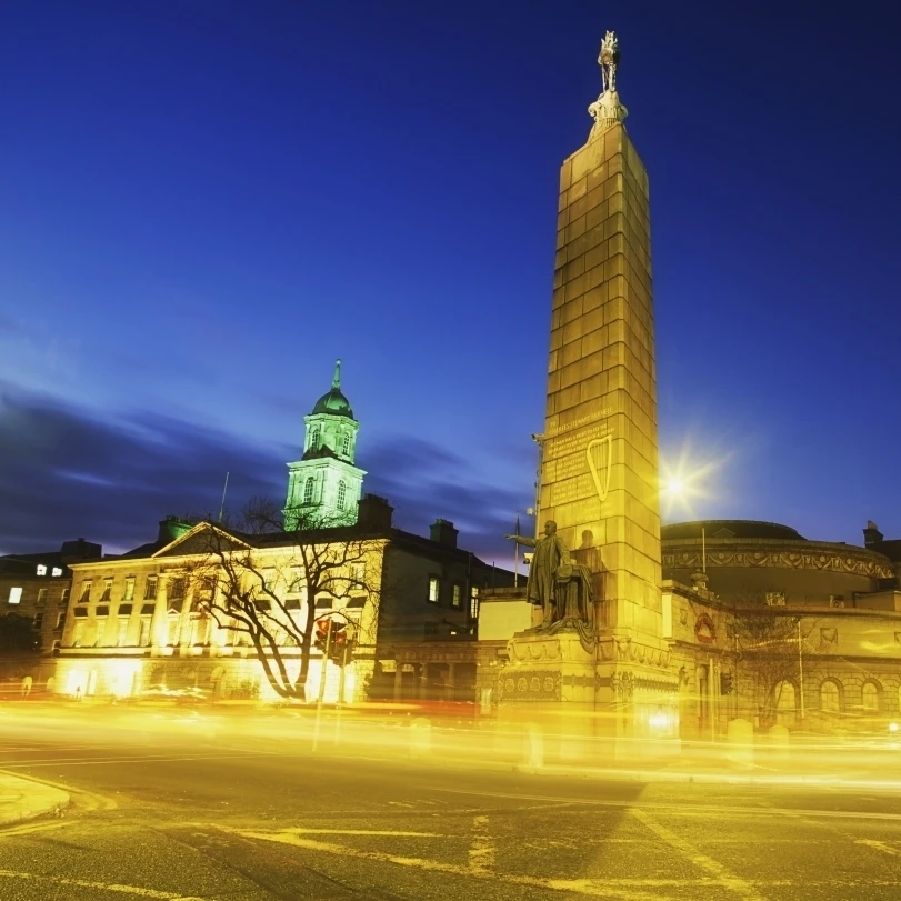 Parnell Square Dublin Ирландия Monument & Rotunda больница плакат печать (17x13)|Таблички и знаки| |