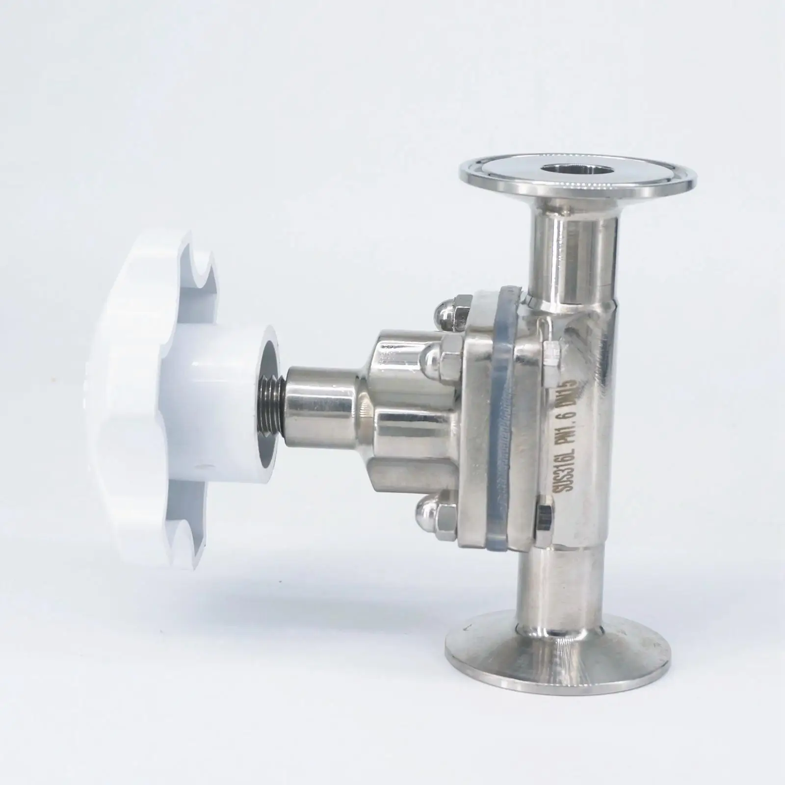 3/4" 19mm 316 Stainless Steel Sanitary Tri Clamp Diaphragm Valve Brew