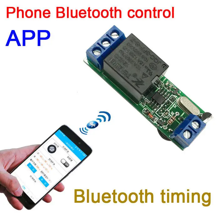 DC 12V телефон приложение Bluetooth управление синхронизации задержки петля релейный модуль переключателя