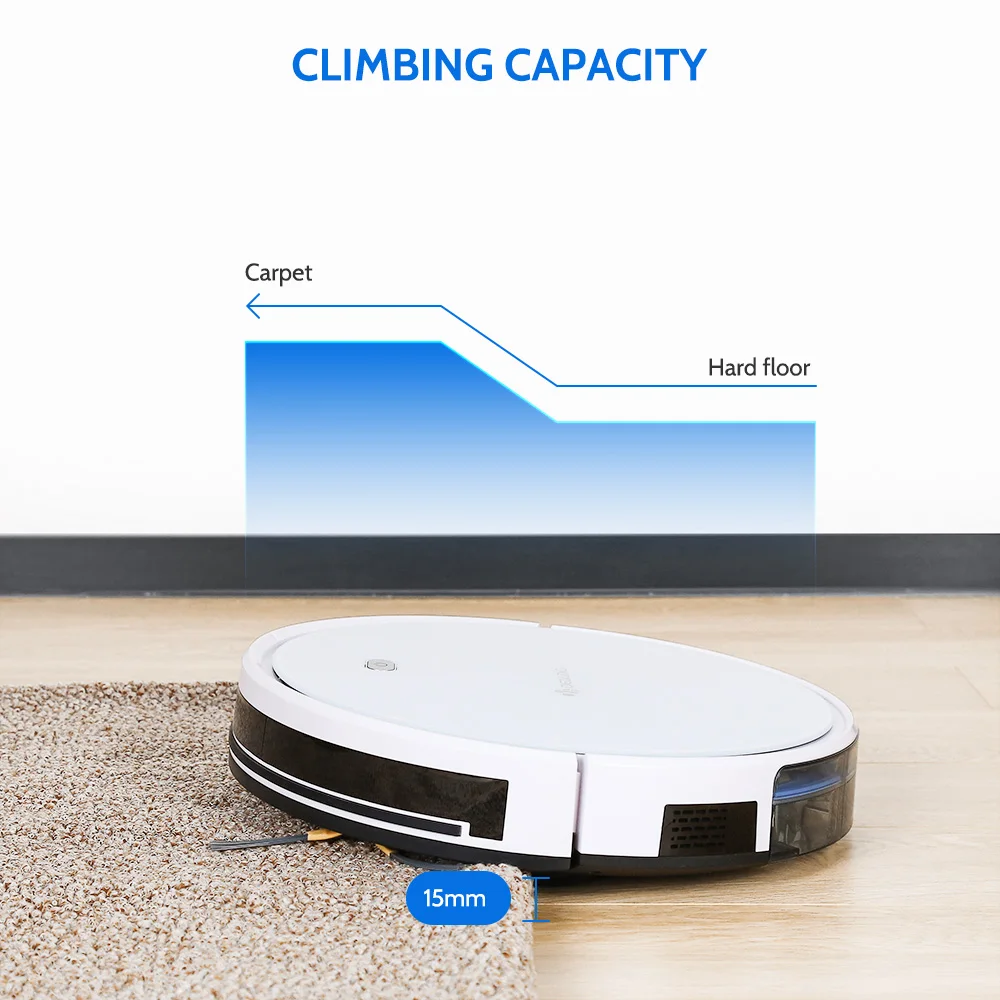 DEALDIG Vacuum Cleaner 1800Pa WiFi App Voice Control Amazon Alexa/Google Home 