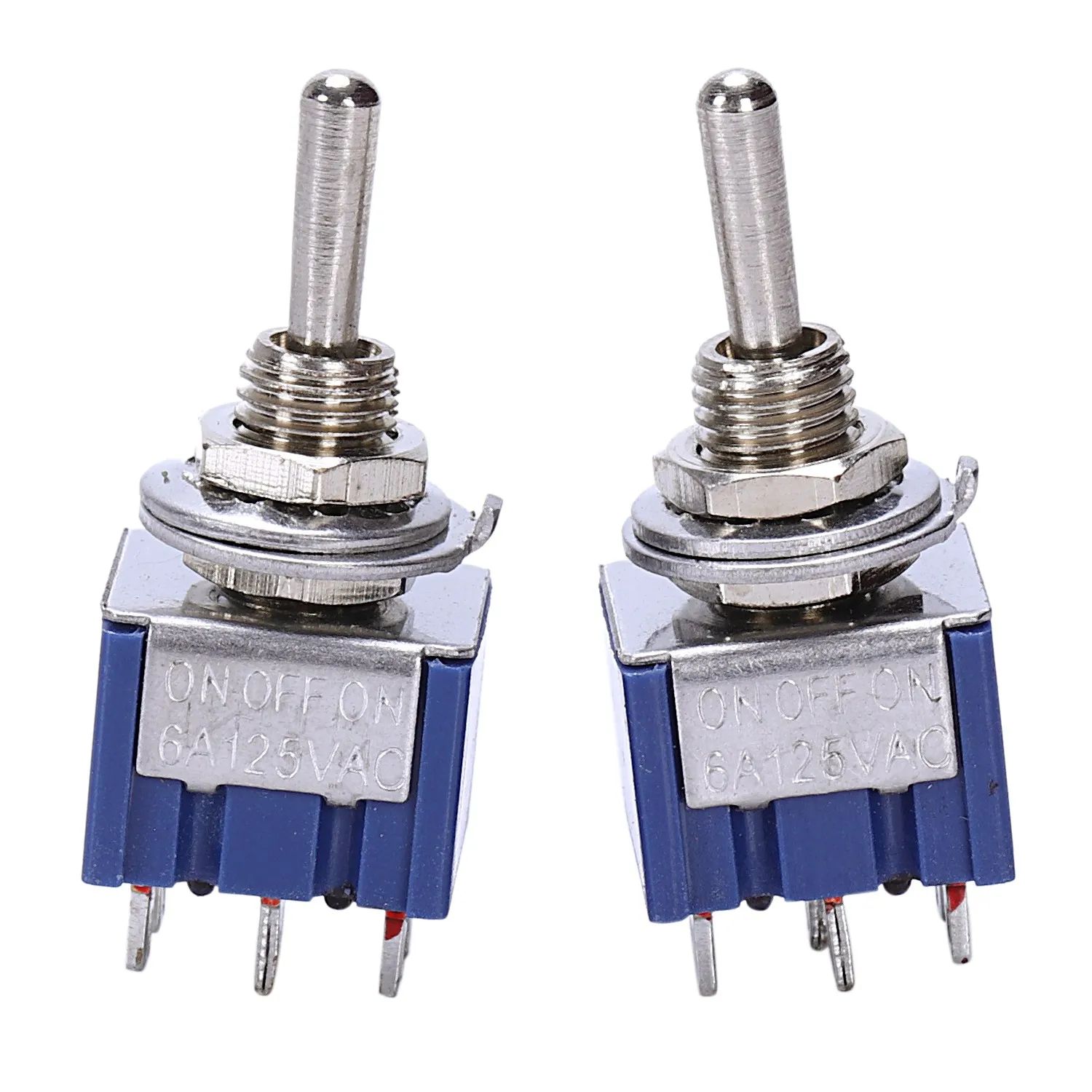 SEWS AC 125V 6A 6 контактный переходник с внутренней Spdt вкл/выкл/на 3 сторонний выход