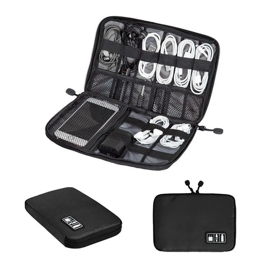 

Hot Travel Cell Phone Data Line Cable Electronic Digital Product Storage Bag Case Organizer