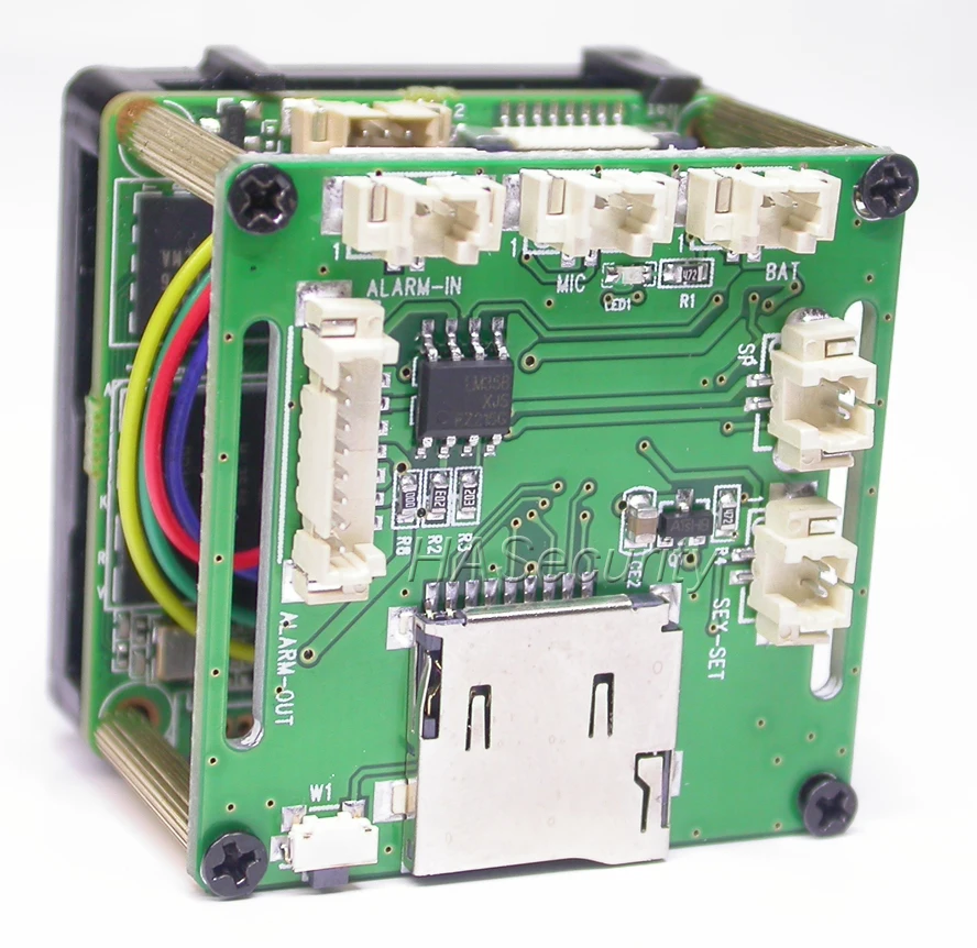 WiFi H.265 / H.264 1/2.9" Sony IMX323 CMOS+ Hi3516C V300 CCTV IP camera PCB board module+ M12 LENs+ FPC Antenna