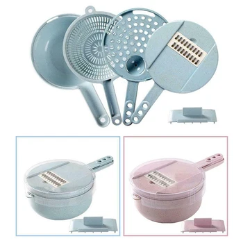 

Vegetable Tools Kitchen Supplise Cooking Shred Multi-function Manual PVC Slicer Home Grater Cutter Chopper Dicer Egg