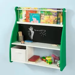 SoBuy KMB09-GR, настенный Для детей книжный шкаф стеллажи для товара полка стены стол с доске