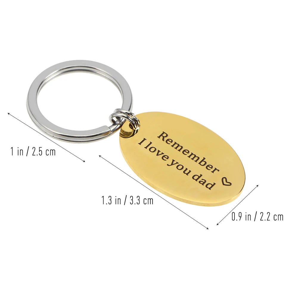 i love you dad keychain