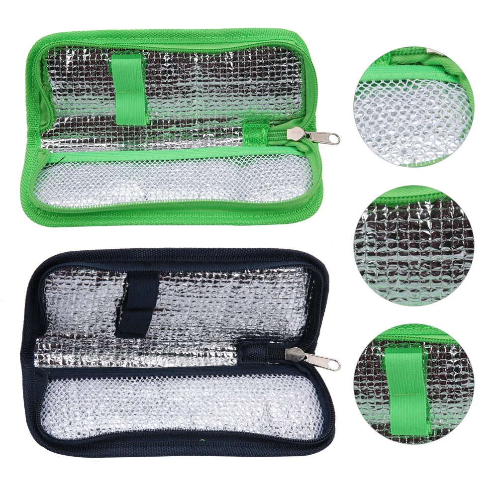

Portable Diabetic Insulin Cooling Bag Protector Pill Refrigerated Ice Pack Medical Cooler Insulation Organizer Travel Case
