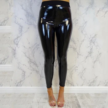 

Women 2020 Autumn Winter Leggings Faux Leather Black Slim Long Warm Pants For Women Sexy Skinny Winter Push Up Leggings Female