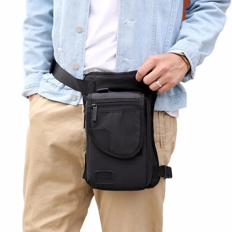 

Men Waterproof Nylon Drop Leg Bag Waist Fanny Pack Pouch Tactical Military Motorcycle Riding Travel Hiking Thigh Hip Bum Belt