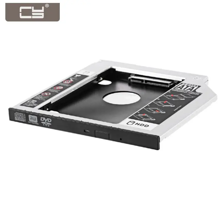 

CYDZ SATA 22pin HDD HD Hard Disk Drive Caddy Case for 12.7mm Universal Laptop CD / DVD-ROM Optical Bay