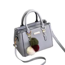 Banabanma Женская мода Hairball украшения сумка на плечо