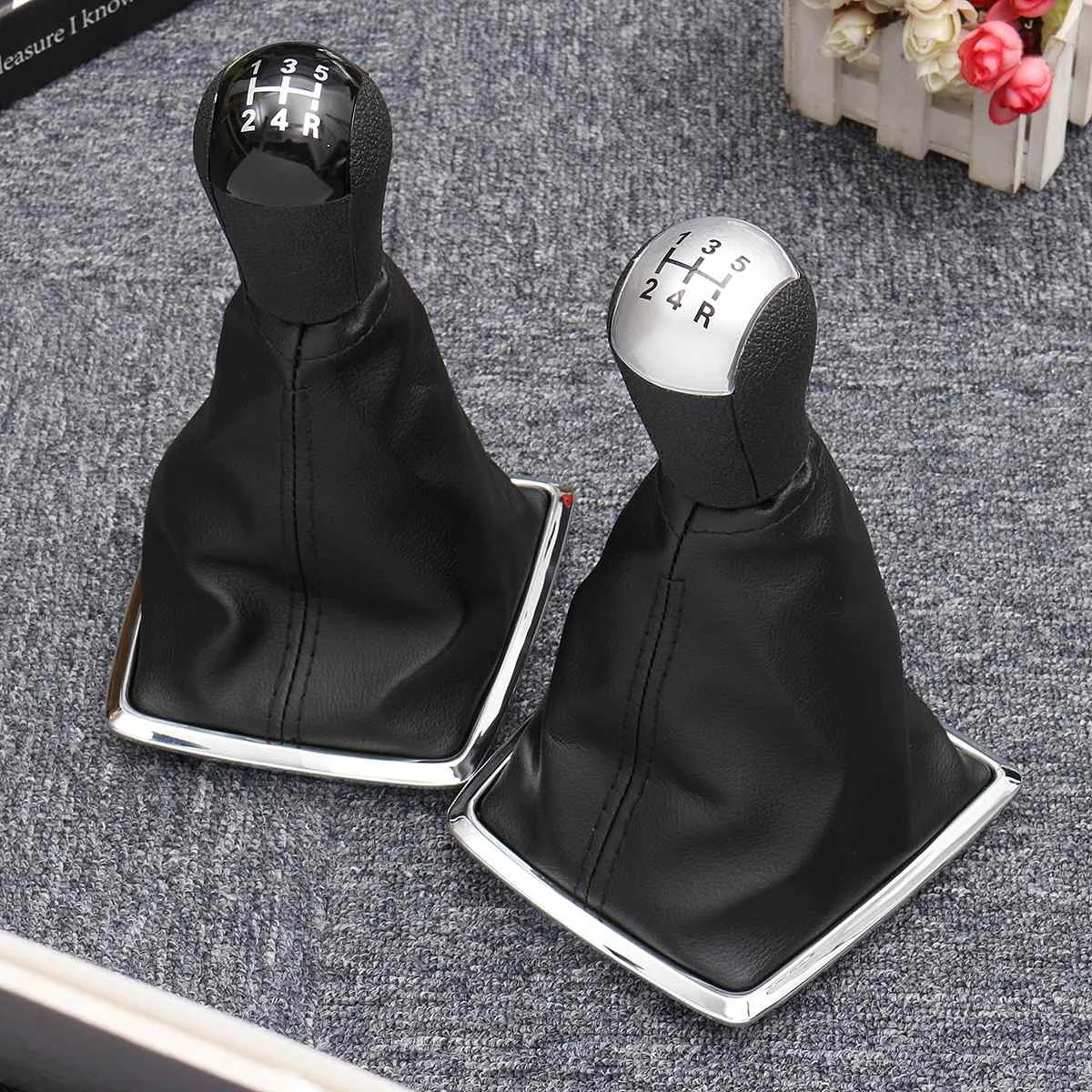 5 Speed Car Gear Shift Knob Lever Shifter Gaiter Boot Cover For Ford for Focus MK II 2005 2006