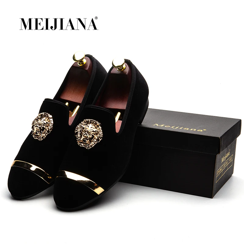 MEIJIANA 2018 New Big Size Men's Loafers Slip on Men Leather Shoes Luxury Casual Fashion Trend Brand Men's Shoes Wedding Shoes