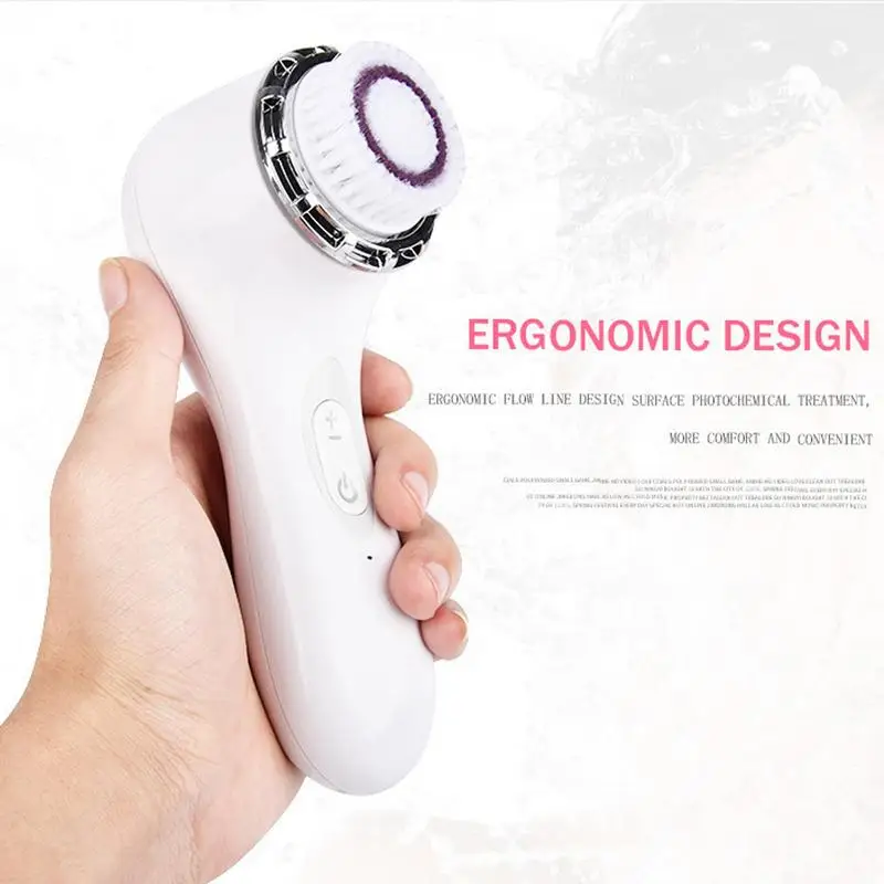 Ultrason Electric Face Washing Brush Machine Facial Pore Cleaner Body