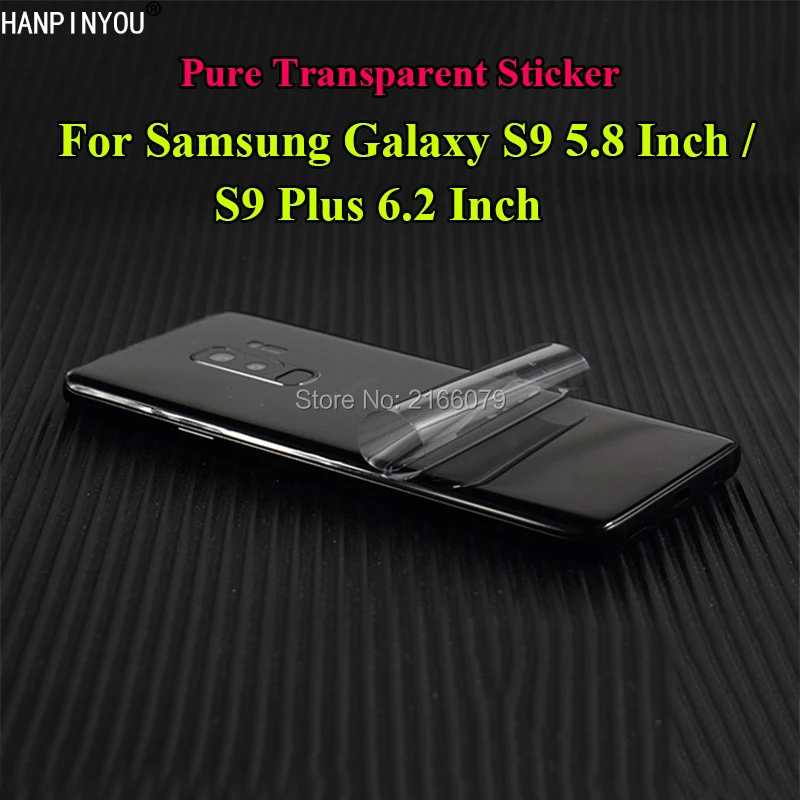 For Samsung Galaxy S9 5.8&quot / Plus S9+ 6.2&quot Full Cover Protective Sticker Durable Pure Transparent Back Screen Protector Film |