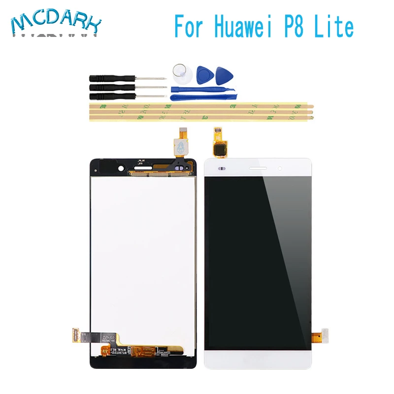 5 0 'для Huawei P8 Lite ALE L04 L21 ЖК дисплей + сенсорный экран дигитайзер сборка Замена с