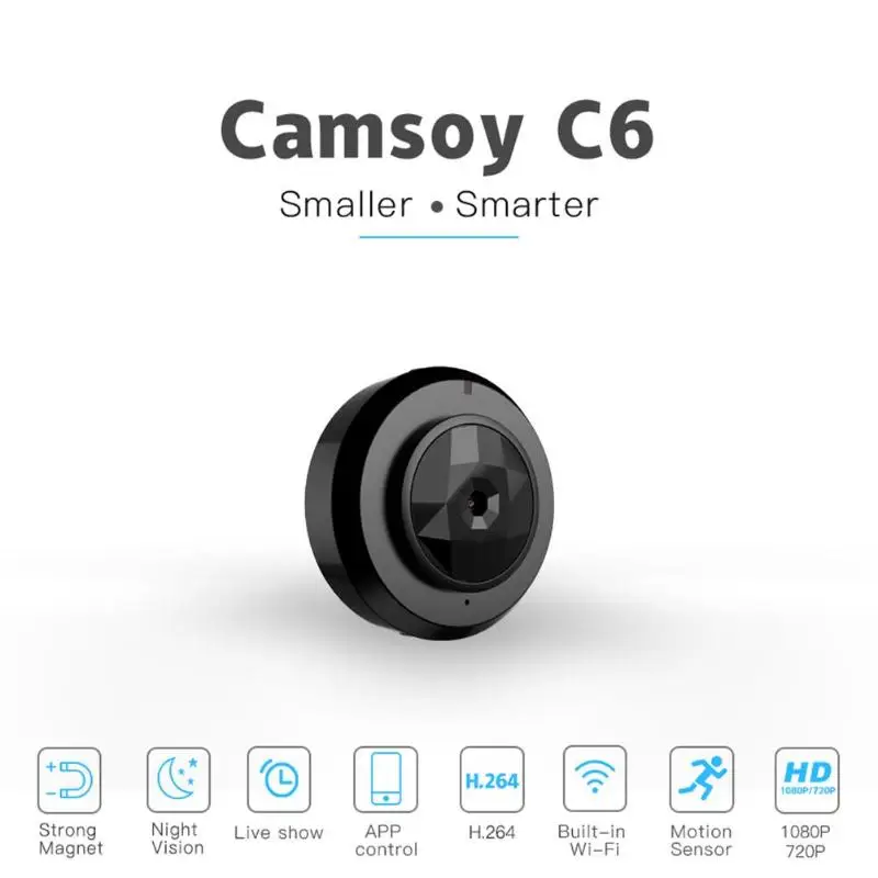 

C6 Mini DV Wireless WiFi 720P IP Camera Outdoor Night Vision Motion Detection Camcorder Video Recorder