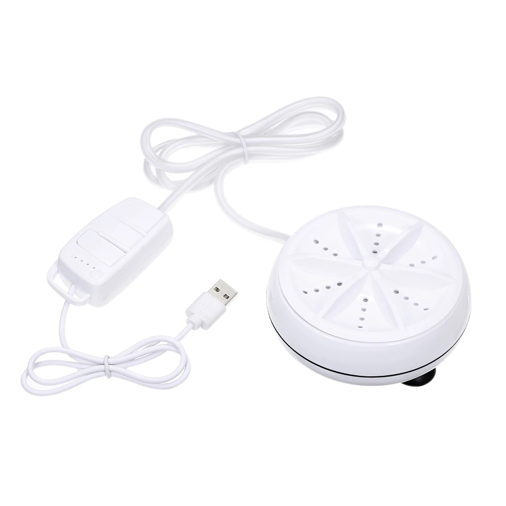 2in1 Portable Personal Rotating Ultrasonic Turbine Washer with USB