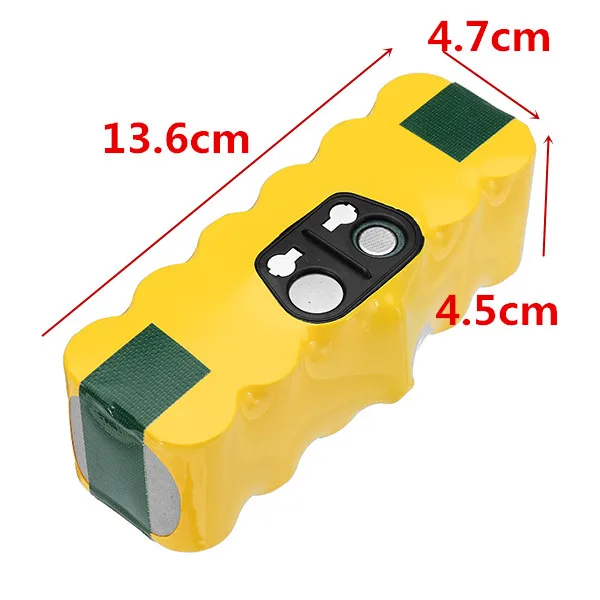 

14.4V 4500mAh Ni-MH Replacement Battery Pack for iRobot-Roomba 650/770/780/790/880/550/510 R3 Runtime Reliability Durability