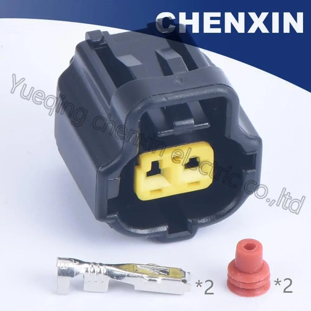 

Black 2pins car auto connectors 178392-6 (left lower right upper)1.8 female Water Temperature Sensor Sealed waterproof connector