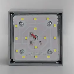 Светодиодный индикатор высокое мощность лампа пластик замена освещения Портативный украшения дома лампы вращающийся квадратный форма