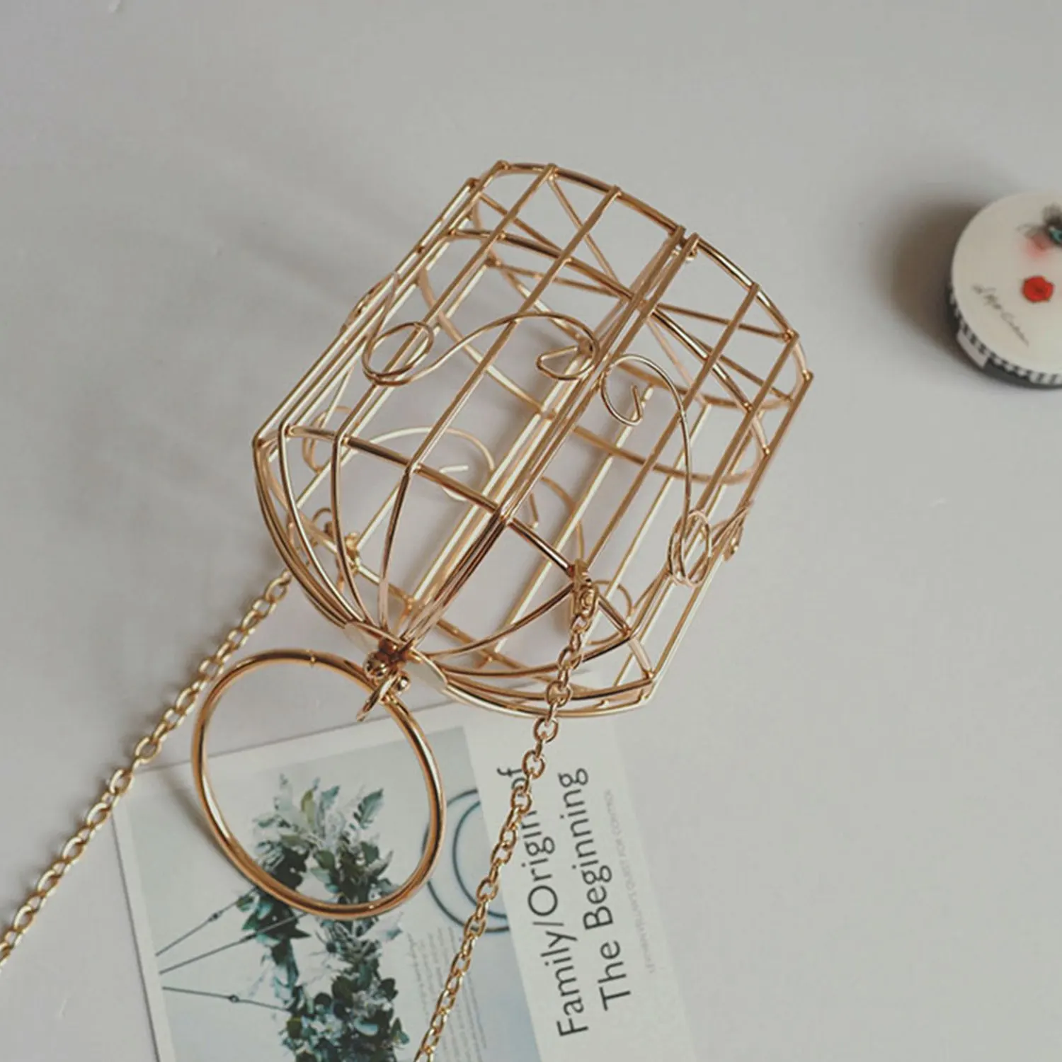 FGGS شخصية الطيور قفص النساء حقيبة يد حمل المعادن قفص الفتيات أعلى-حقائب بيد محفظة نسائية للعملات المعدنية الأزياء حزب الحقيبة شرابة مخلب FGGS شخصية الطيور قفص النساء حقيبة يد حمل المعادن قفص الفتيات أعلى-حقائب بيد محفظة نسائية للعملات المعدنية الأزياء حزب الحقيبة شرابة مخلب