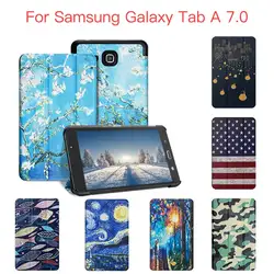 Чехол для samsung Galaxy Tab 7,0 тонкая магнитная подставка авто проснуться сна Smart Cover для samsung Tab 2016 7,0 дюймов T280 T285