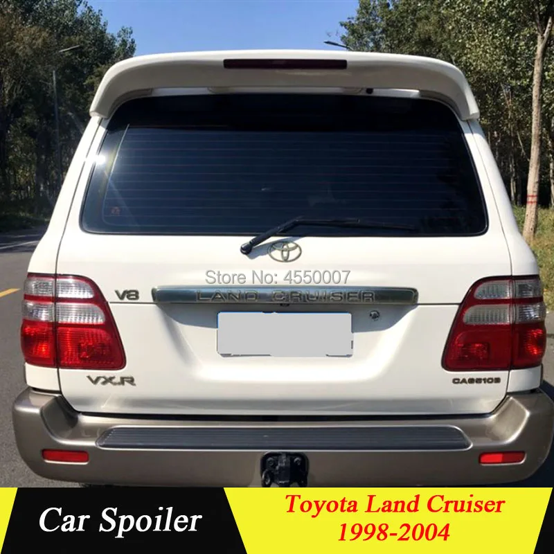 Для Toyota Land Cruiser 1998-2004 высококачественный ABS пластиковый спойлер со светом для land cruiser