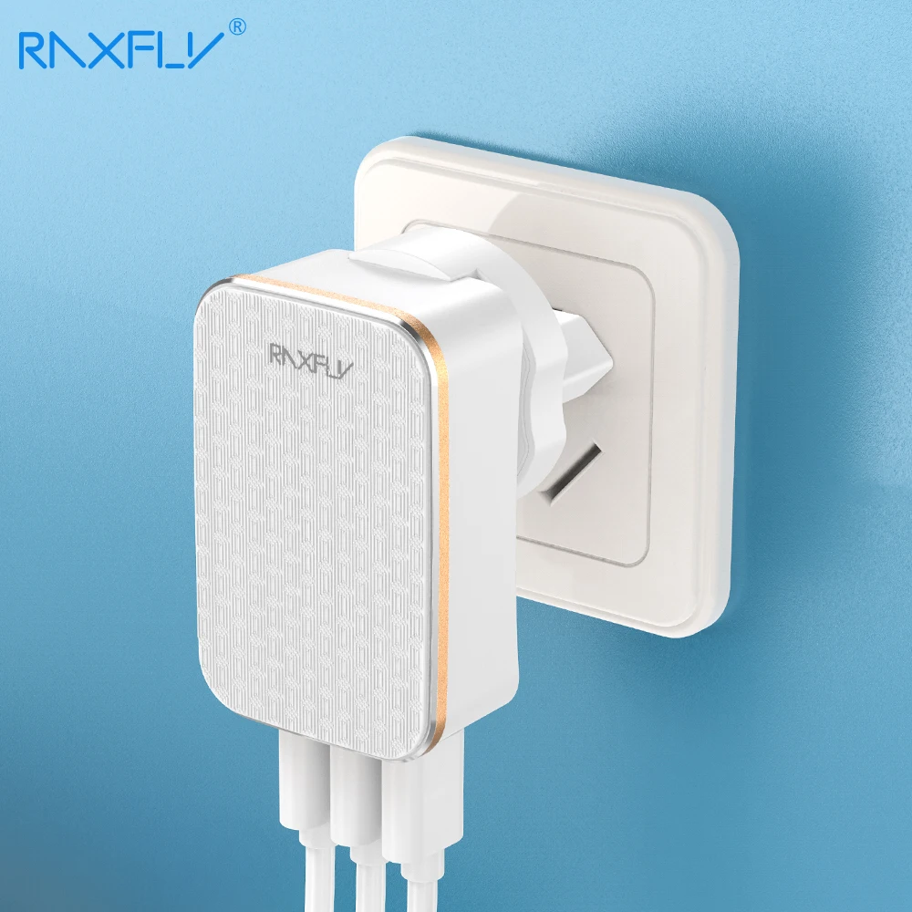 RAXFLY 2 в 1 EU US штекер USB зарядное устройство для телефона путешествия отель быстрое