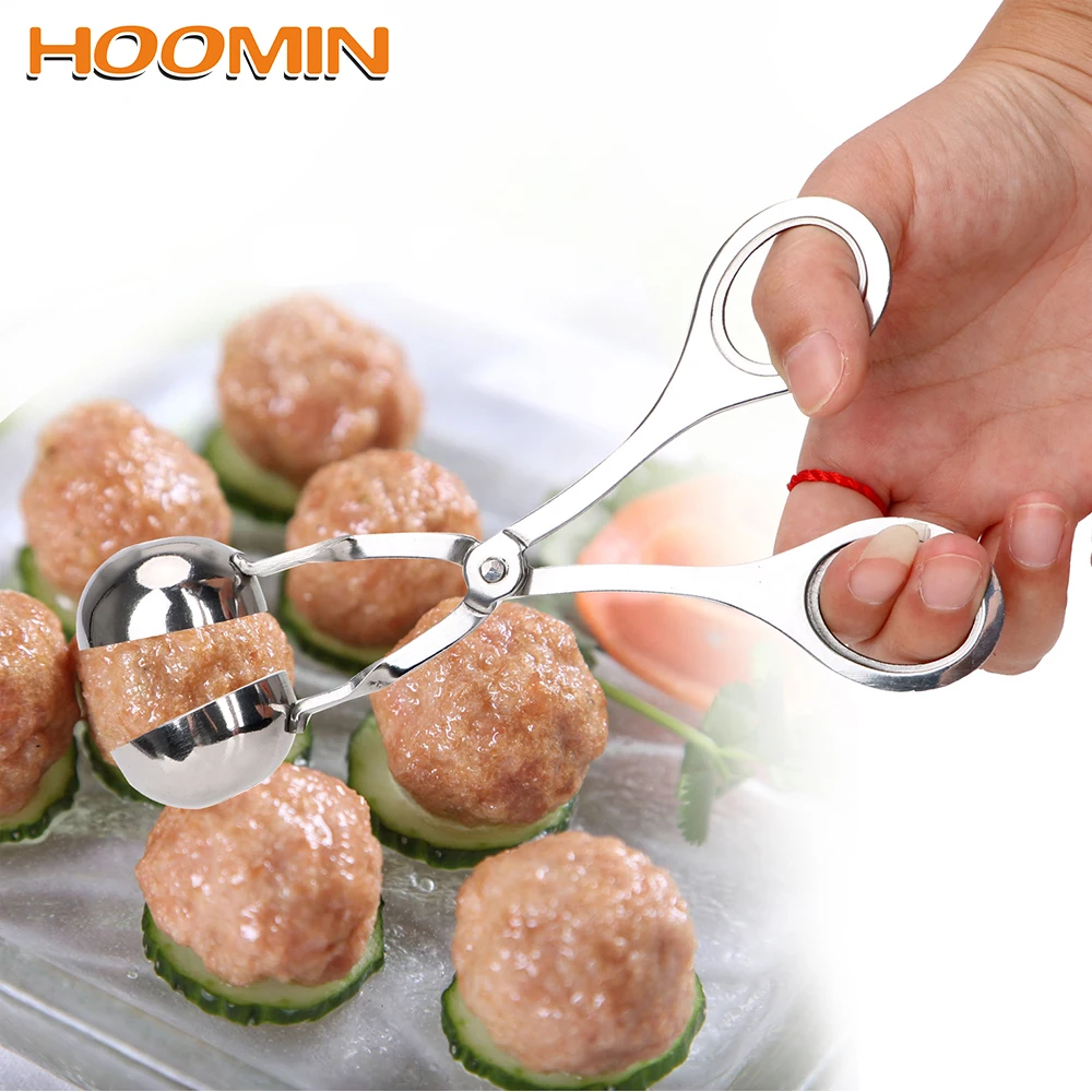 HOOMIN DIY Рыбы Устройство для приготовления мясных шариков Нержавеющая сталь мягкие Мясорубка форма для фрикаделек инструмент фрикадельки Maker