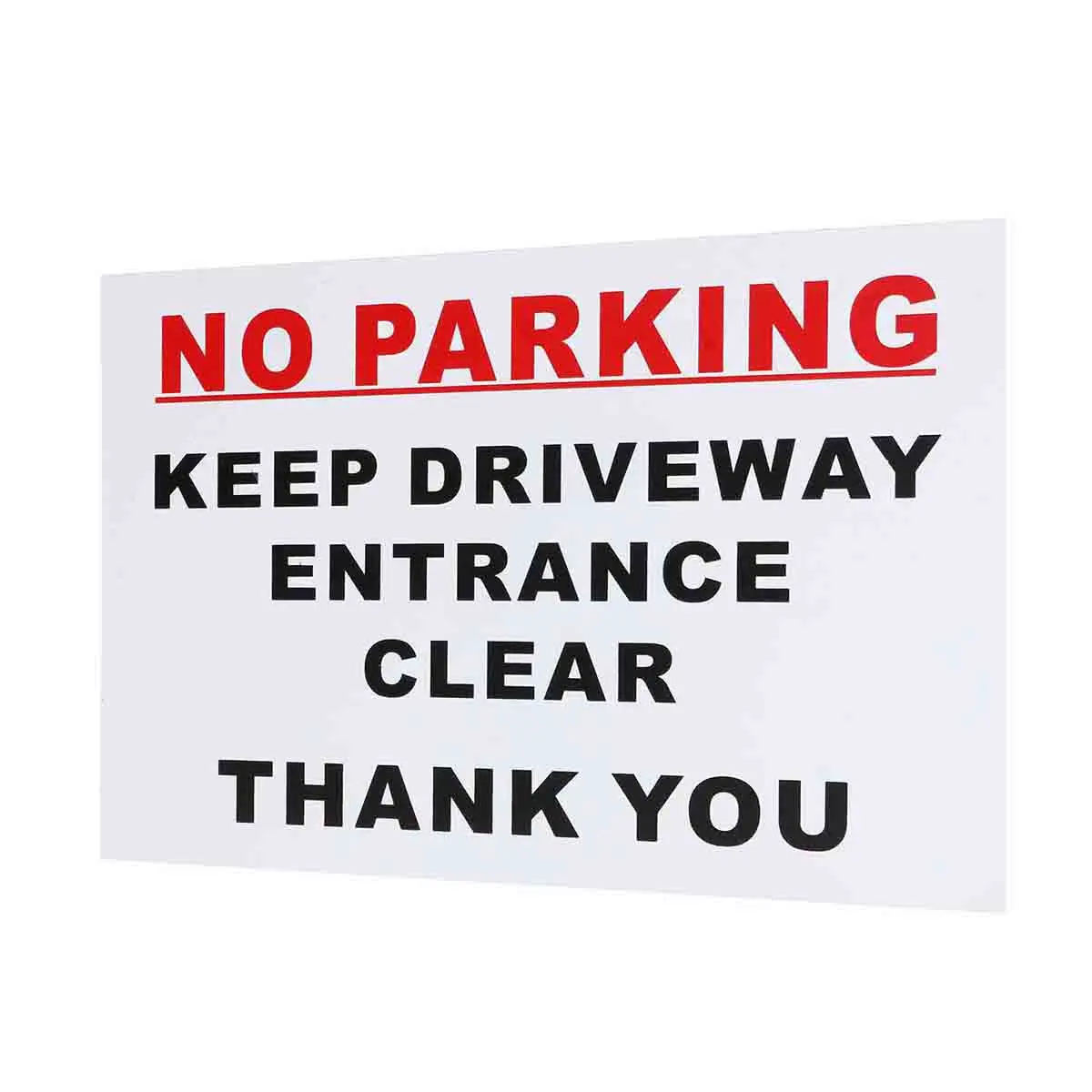 

1pc 298x210mm No Parking Keep Driveway Entrance Clear Thank You Plastic Signs Stickers Waterproof
