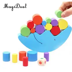 Набор в форме Луны деревянный балансирующие блоки Дети Детские зрительно-моторная координация цвет развивающие игрушки подарок на день