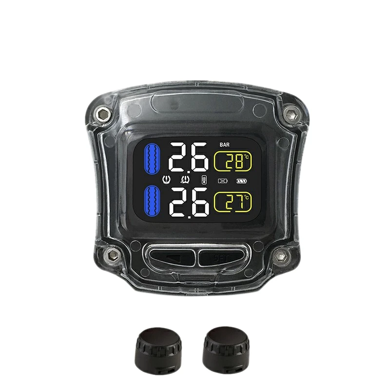 

Careud Universal M3-B Wireless Waterproof Motorcycle Real Time Tpms 2 Externa Tire Pressure Monitoring System Sensor