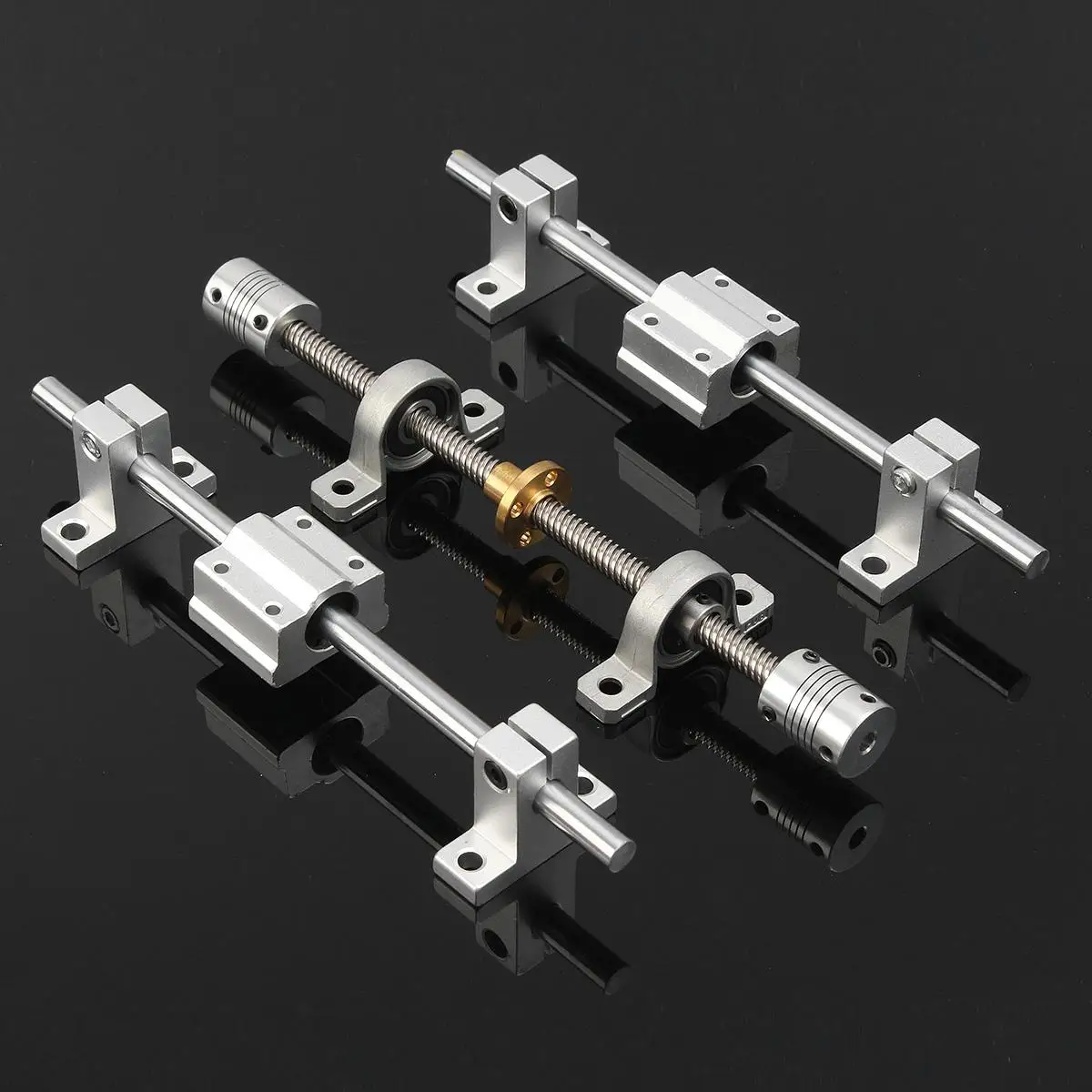 

15pcs/set Optical Axis Linear Rail Shaft OD8mm 200mm + Linear Bearing Block + Bearing Support